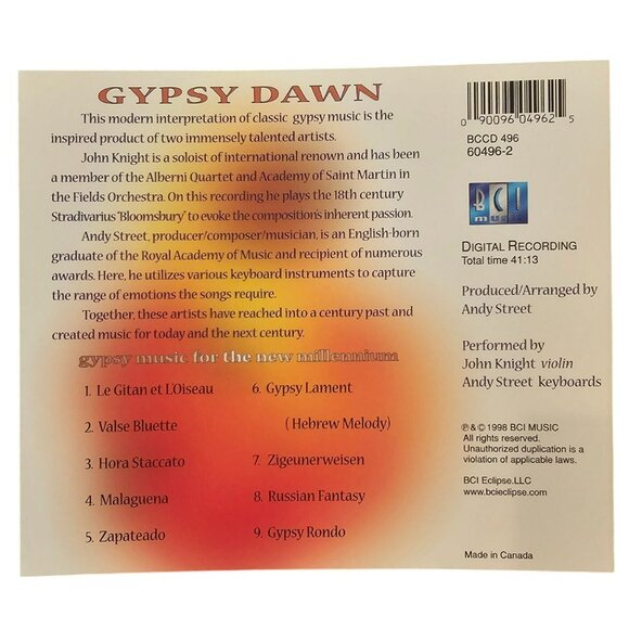 Gypsy Music For The New Millennium 3-CD Set By BCI Eclipse  37715cd - Picture 4 of 8